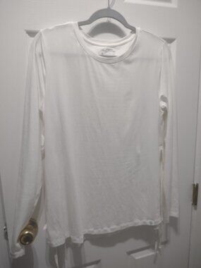 Coolibar surf side slit side tie top - EUC - UPF 50 - size M - white